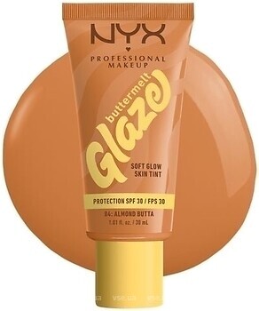 Фото NYX Professional Makeup Buttermelt Glaze Soft Glow Skin Tint SPF30 №04 Almond Butta