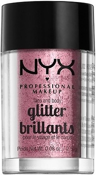 Фото NYX Professional Makeup Face & Body Glitter Brillants 02 Rose