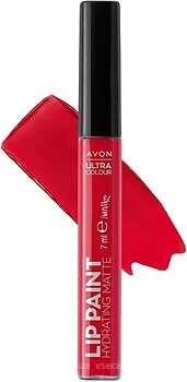 Фото Avon Ultra Colour Lip Paint Hydrating Matte Гламурний червоний