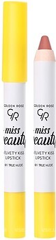 Фото Golden Rose Miss Beauty Velvety Kiss Lipstick 01 True Nude