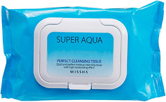 Фото Missha Super Aqua Perfect Cleansing Tissue очищающие салфетки 30 шт