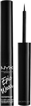 Фото NYX Professional Makeup Epic Wear Waterproof Eye & Body Liquid Liner 02 Gun Metal
