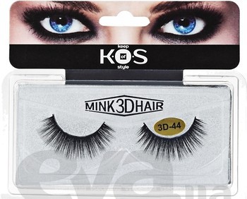 Фото K.O.S накладні вії Mink 3D Hair 3D-44