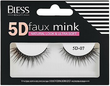 Фото Bless Beauty накладні вії 5D Faux Mink 5D-07