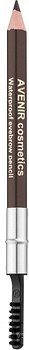 Фото Avenir Cosmetics Waterproof Eyebrow Pencil 80 Темний шоколад з попелом