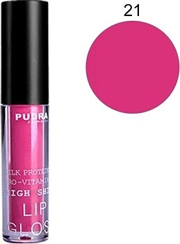 Фото Pudra Cosmetics High Shine Lip Gloss 21 Fuchsia Nude