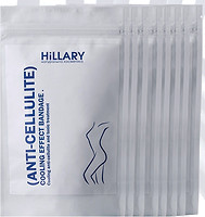 Фото Hillary Cosmetics комплекс охолоджуючих антицелюлітних обгортання для тіла Anticellulite Pro Max Cooling Effect 10 шт
