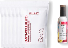 Фото Hillary Cosmetics набір Anti-Cellulite Pro Warming Effect + Grapefruit Anti-Cellulite Massage Oil Body