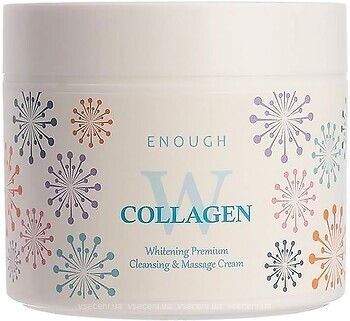 Фото Enough W Collagen Whitening Premium Cleansing & Massage Cream массажный крем с коллагеном осветляющий 300 мл