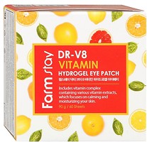 Фото FarmStay вітамінні патчі для очей DR-V8 Vitamin Hydrogel Eye Patch 90 г