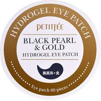 Фото Petitfee гідрогелеві патчі для очей Black Pearl & Gold Hydrogel Eye Patch 60 шт
