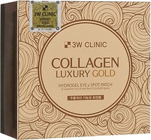 Фото 3W Clinic патчі для шкіри навколо очей Collagen & Luxury Gold Eye Patch 60 шт