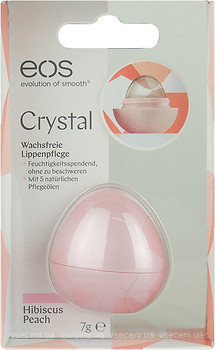 Фото EOS Crystal Lip Balm Hibiscus Peach бальзам для губ Гибискус и персик 7 г