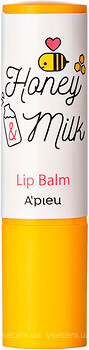 Фото A'pieu Honey & Milk Lip Balm бальзам для губ Питательный 3.3 г