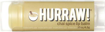 Фото Hurraw! Chai Spice Lip Balm бальзам для губ Чайні спеції 4.3 г