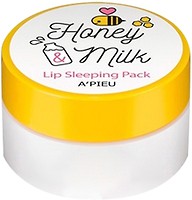 Фото A'pieu Honey & Milk Lip Sleeping Pack молочно-медова нічна маска для губ 6.7 г