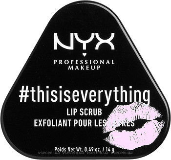 Фото NYX Professional Makeup #Thisiseverything Lip Scrub скраб для губ 14 г