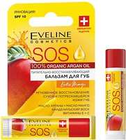 Фото Eveline Cosmetics бальзам для губ Argan Oil SOS SPF 10 Манго відновлючий 4.2 г