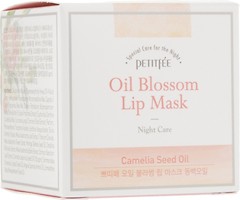 Фото Petitfee нічна маска для губ Lip Mask Oil Blossom з вітаміном E і олією камелії 15 г