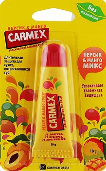 Фото Carmex бальзам для губ Lip Balm Персик і манго 10 г