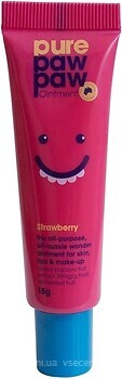 Фото Pure Paw Paw бальзам для губ Ointment Strawberry Полуниця 15 г