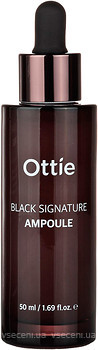Фото Ottie ампульная сыворотка омолаживающая Black Signature Ampoule 50 мл