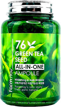 Фото FarmStay ампульна сироватка з зеленим чаєм All-In-One 76 Green Tea Seed Ampoule 250 мл