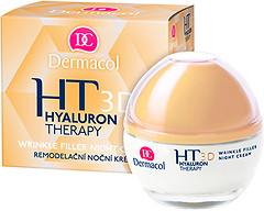 Фото Dermacol крем нічний Гіалуронова терапія Hyaluron Therapy 3D Wrinkle Filler Night Cream 50 мл