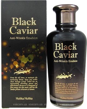 Фото Holika Holika лифтинг-эмульсия с экстрактом черной икры Black Caviar Anti-Wrinkle Emulsion 150 мл