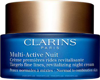 Фото Clarins нічний крем для нормальної або комбінованої шкіри Multi-Active Night Cream 50 мл