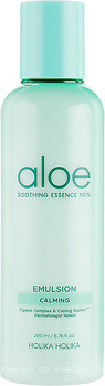 Фото Holika Holika увлажняющая эмульсия для лица Aloe Soothing Essence 90% Emulsion Calming 200 мл