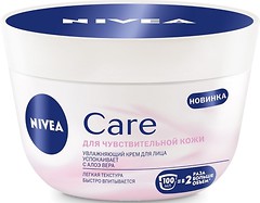 Фото Nivea увлажняющий крем для лица Care для чувствительной кожи 100 мл