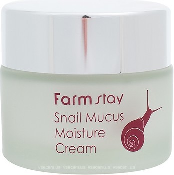 Фото FarmStay зволожуючий крем з муцином равлика Snail Mucus Moisture Cream 50 г