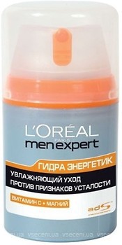 Фото L'Oreal зволожуючий догляд Гідра Енергетик Проти ознак втоми Men Expert 50 мл