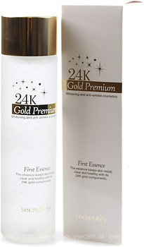 Фото Essence есенція зволожуюча для обличчя з екстрактом золота Secret Key 24K Gold Premium First 150 мл