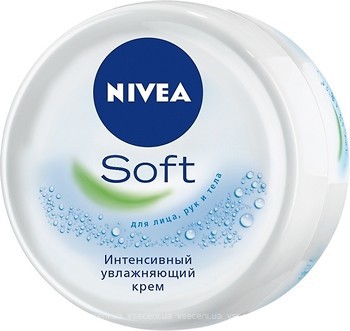 Фото Nivea крем для обличчя і тіла зволожуючий Soft 100 мл