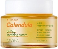 Фото Missha крем для лица успокаивающий Su:Nhada Calendula pH 5.5 Soothing Cream 50 мл