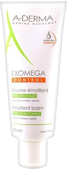 Фото A-Derma бальзам для обличчя і тіла пом'якшуюючий Exomega Control Emollient Cream Anti-Scratching 200 мл
