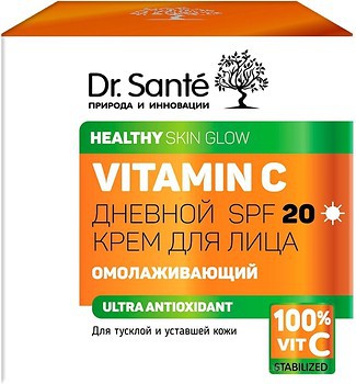 Фото Dr. Sante крем для обличчя денний Healthy Skin Glow Vitamin C SPF 20 50 мл