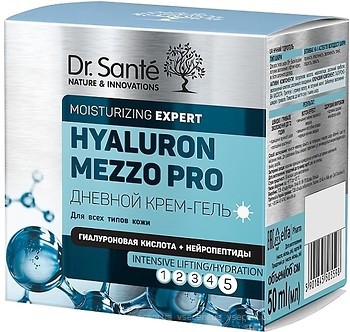 Фото Dr. Sante крем-гель для обличчя денний Hyaluron Mezzo Pro 50 мл