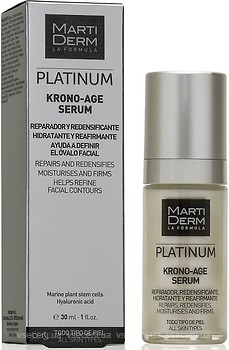 Фото MartiDerm сироватка для обличчя, шиї і зони декольте Platinum Krono-Age Serum 30 мл