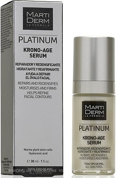 Фото MartiDerm сыворотка для лица, шеи и зоны декольте Platinum Krono-Age Serum 30 мл