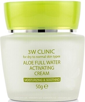 Фото 3W Clinic крем для лица с экстрактом алоэ Aloe Full Water Activating Cream 50 мл