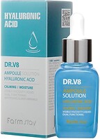 Фото FarmStay сироватка для обличчя з гіалуроновою кислотою Dr.V8 Ampoule Solution Hyaluronic Acid 30 мл