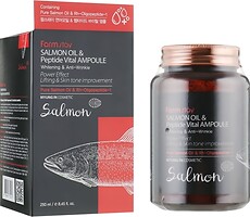 Фото FarmStay сироватка для обличчя з олією лосося і пептидами Salmon Oil & Peptide Vital Ampoule 250 мл