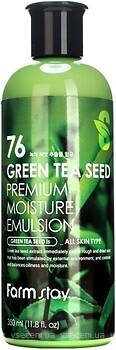 Фото FarmStay емульсія для обличчя з насінням зеленого чаю Green Tea Seed Premium Moisture Emulsion 350 мл