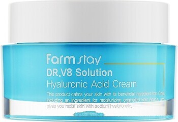 Фото FarmStay крем для обличчя з гіалуроновою кислотою DR.V8 Solution Hyaluronic Acid Cream 50 мл
