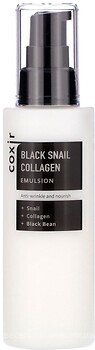 Фото Coxir емульсія для обличчя антивікова з муцином равлика Black Snail Collagen Emulsion 100 мл