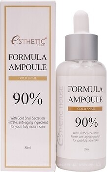 Фото Esthetic House сироватка для обличчя Formula Ampoule Gold Snail 90% 80 мл