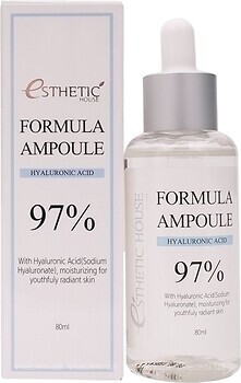 Фото Esthetic House сироватка для обличчя Formula Ampoule Hyaluronic Acid 97% 80 мл